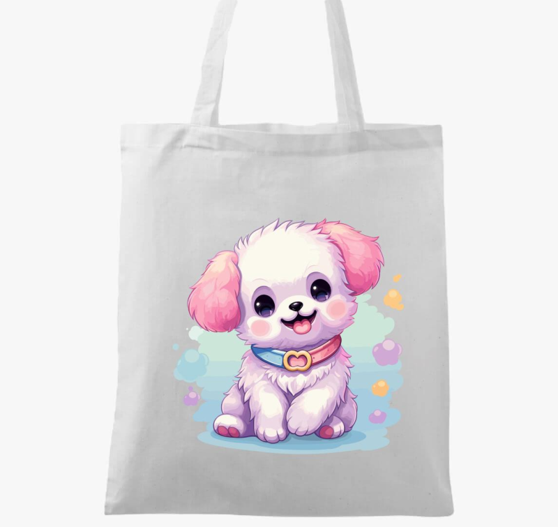 Kis fehér kutyus vászontáska