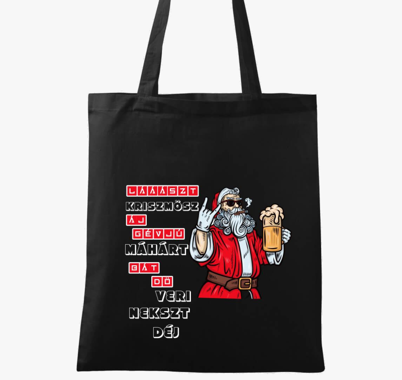 Láászt kriszmösz á gévjú máhárt vászontáska