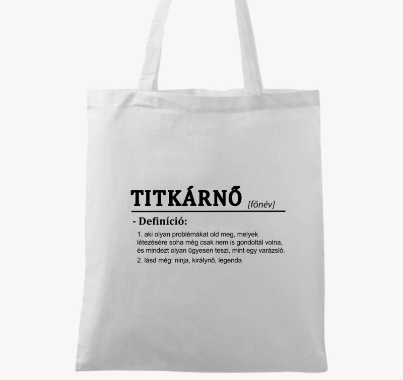 Titkárnő vászontáska