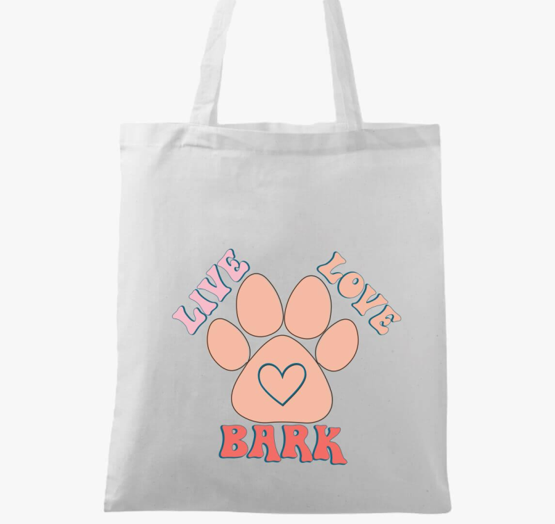 Live Love Bark vászontáska