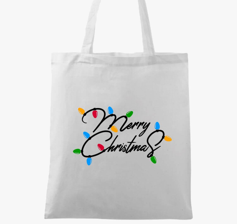Merry Christmas lights vászontáska