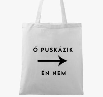 Ő puskázik vászontás
