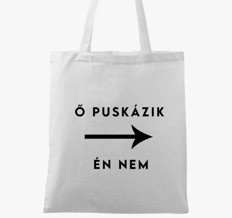 Ő puskázik vászontáska