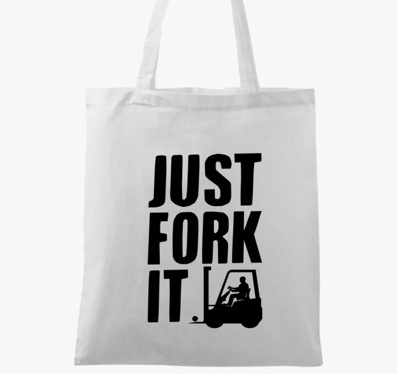 JUST FORK IT - Targoncás vászontáska