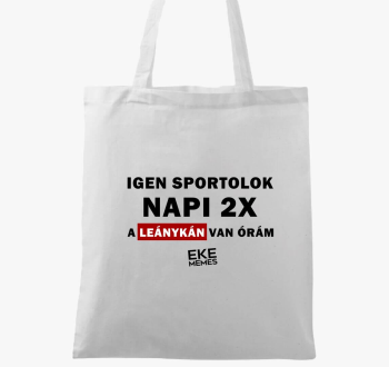 Igen sportolok! vászontáska