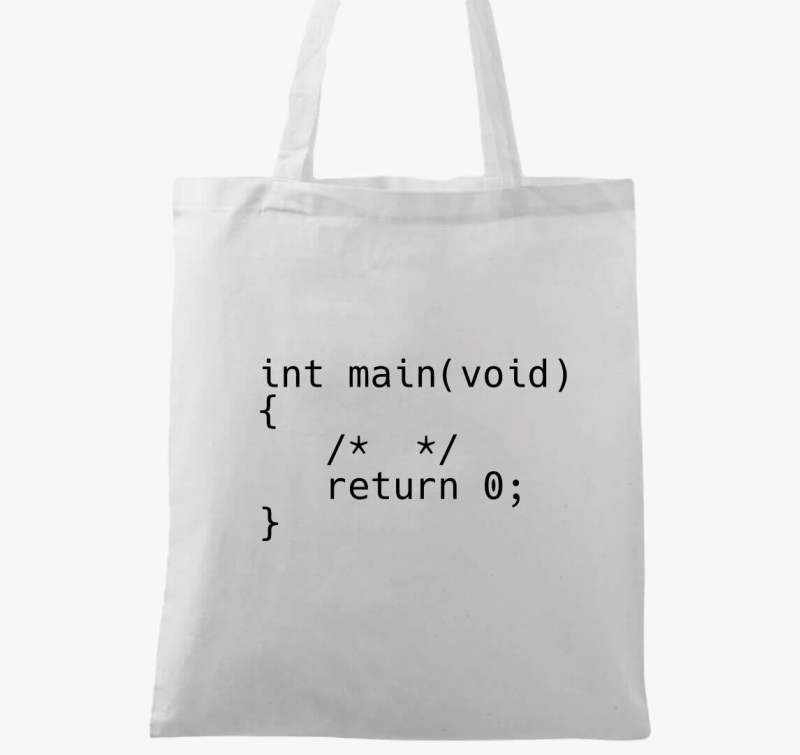 Kódsoros vászontáska, codereknek