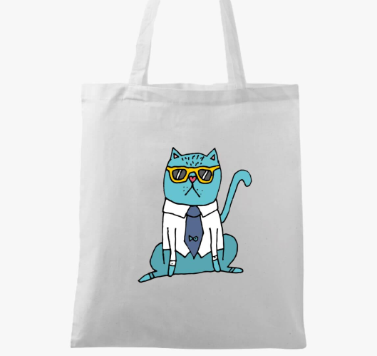 Főnök macska vászontáska