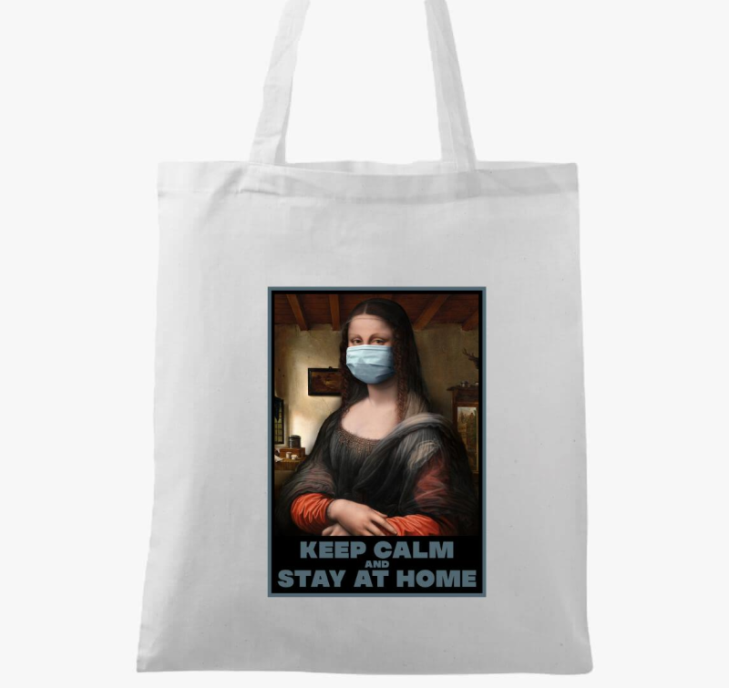 Maszkos Mona Lisa vászontáska