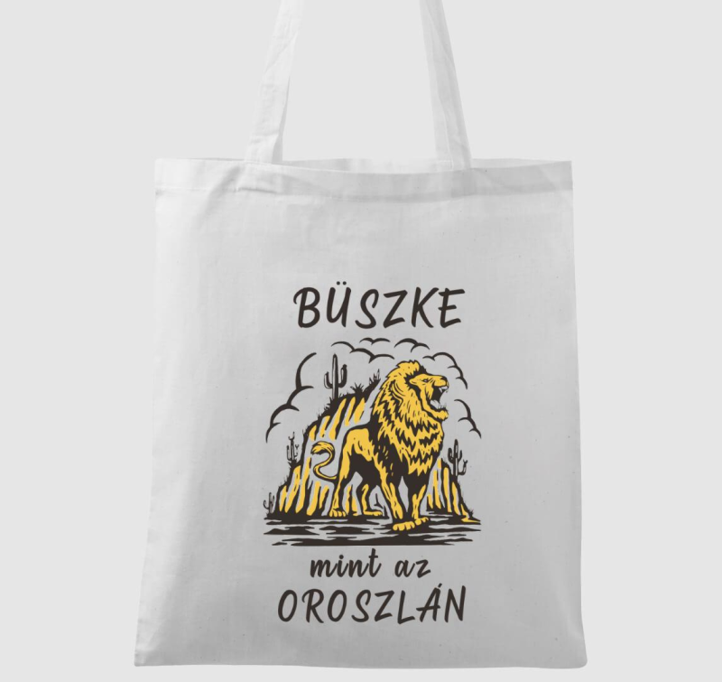 Büszke oroszlános vászontáska 