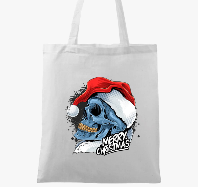 Koponyás karácsonyi vászontáska újragondolva