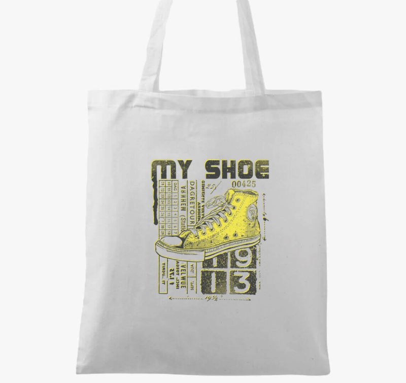 Retro cipős vászontáska