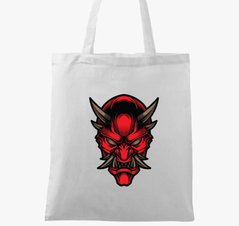 Japán oni maszkos vászontáska