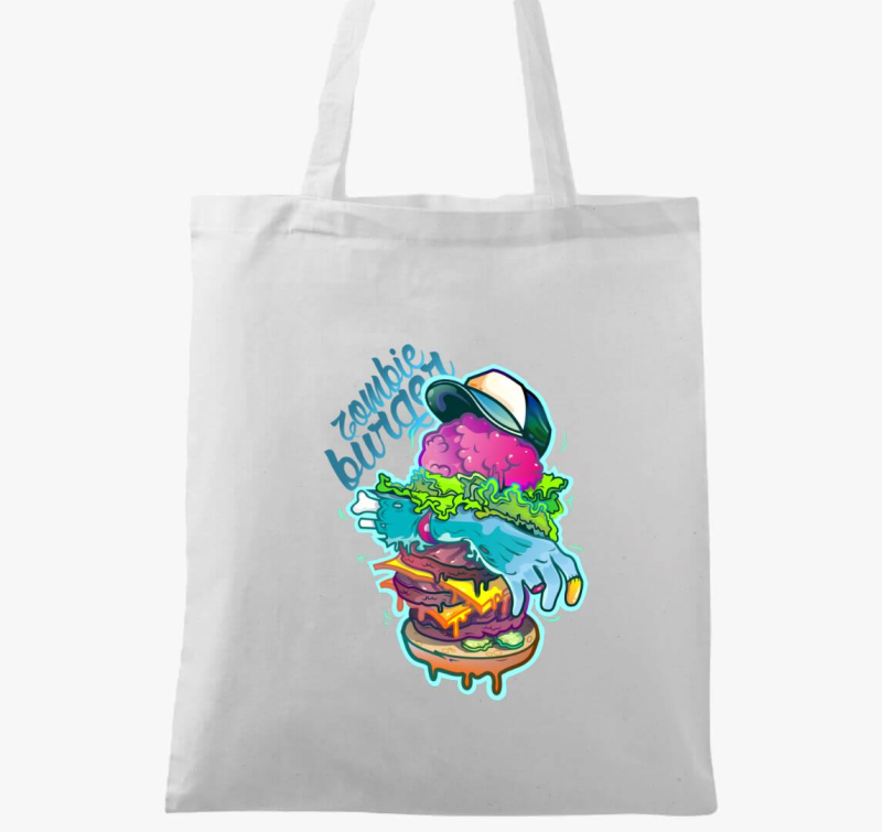 Zombi burger vászontáska