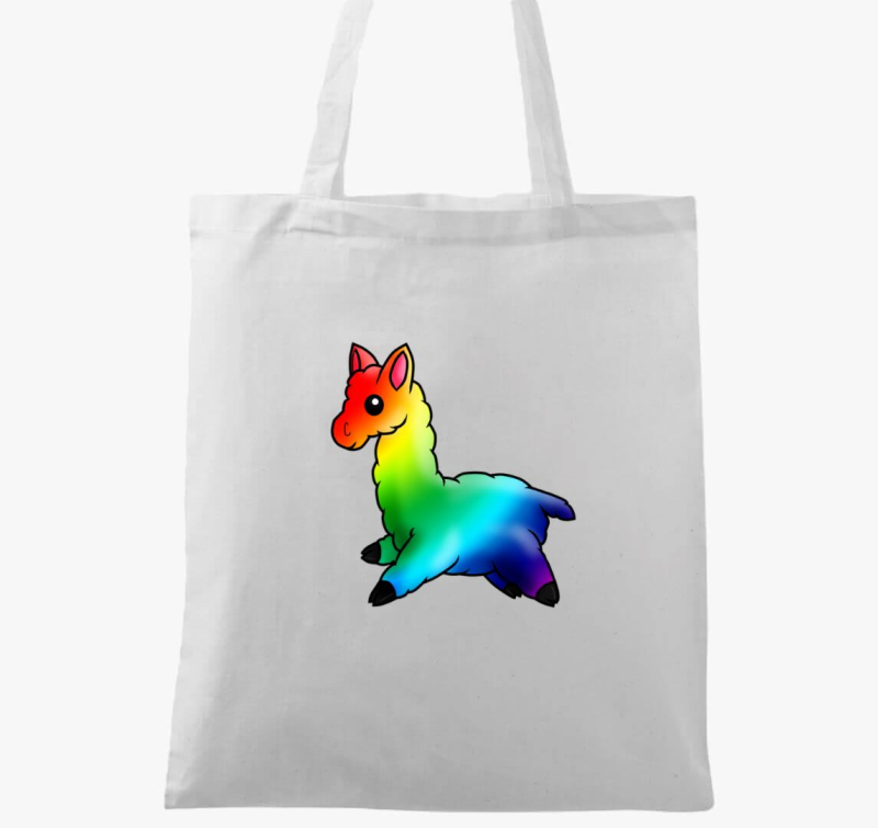 Szivárványos Láma vászontáska