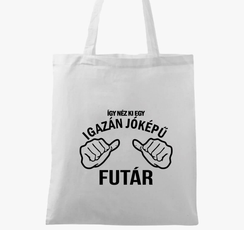 Jóképű futár vászontáska