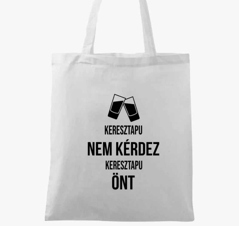 Keresztapu koccintós vászontáska