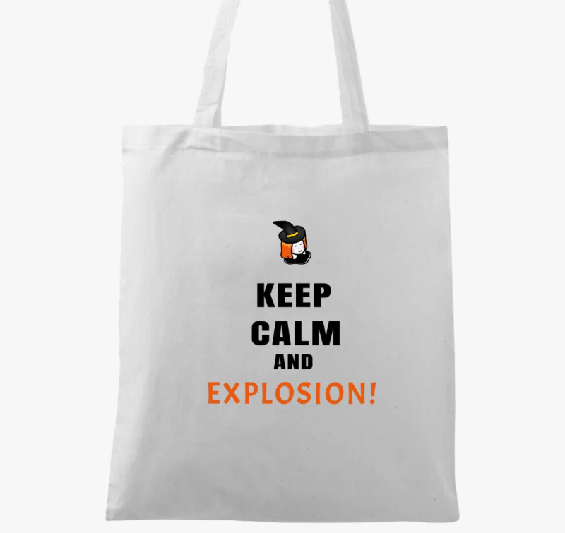 Keep calm and explosion vászontáska