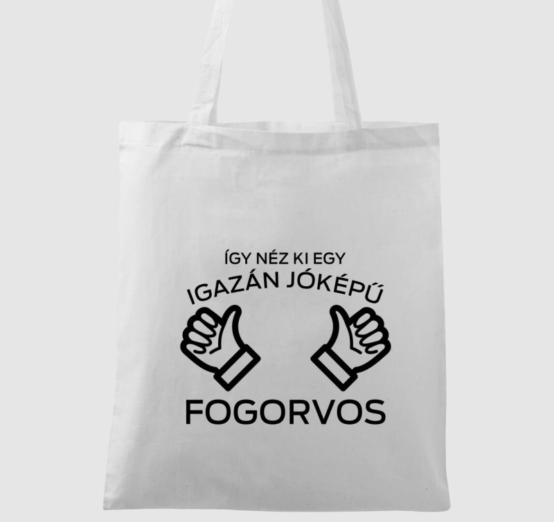 Így néz ki egy jpólóképű fogorvos vászontáska