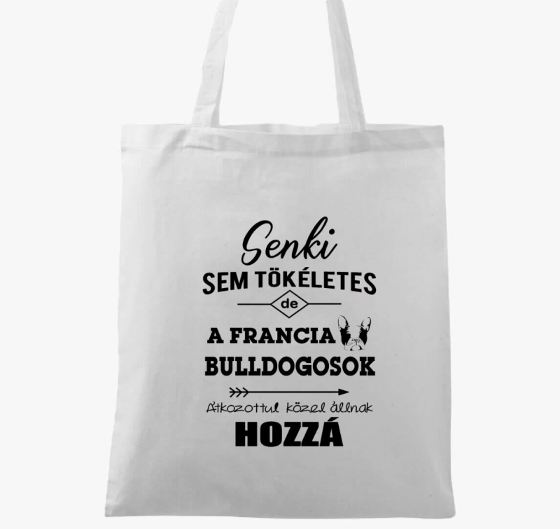 Francia Bulldogos vászontáska