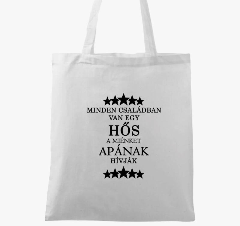 Apa a család hőse vászontáska