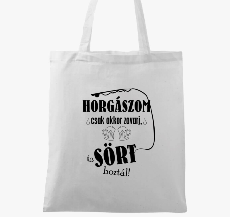 Horgászos Sörös vászontáska