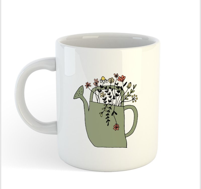 Locsolókannás bögre