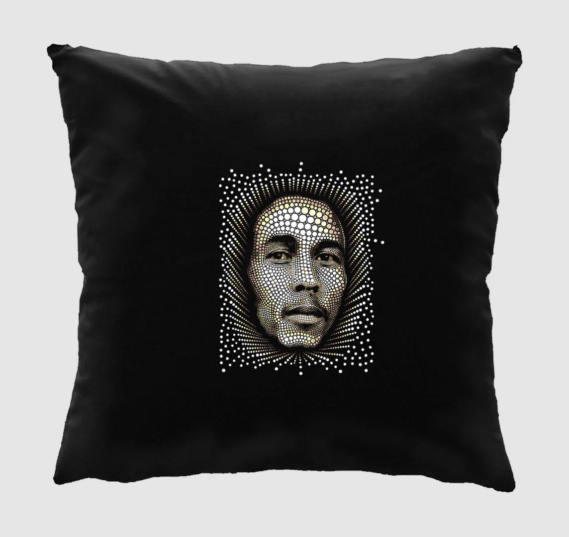 Bob Marley arckép párna 
