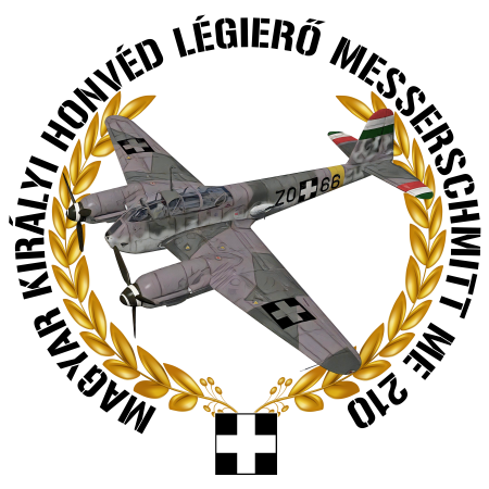 Messerschmitt Me 210 póló — Fehér