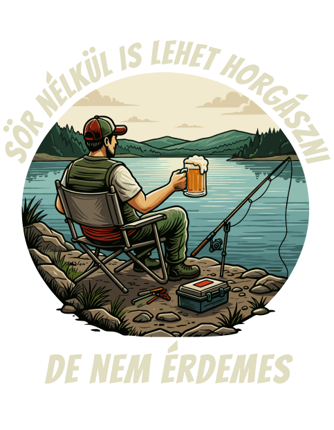 Vicces sörös horgász Apa, Fiú póló