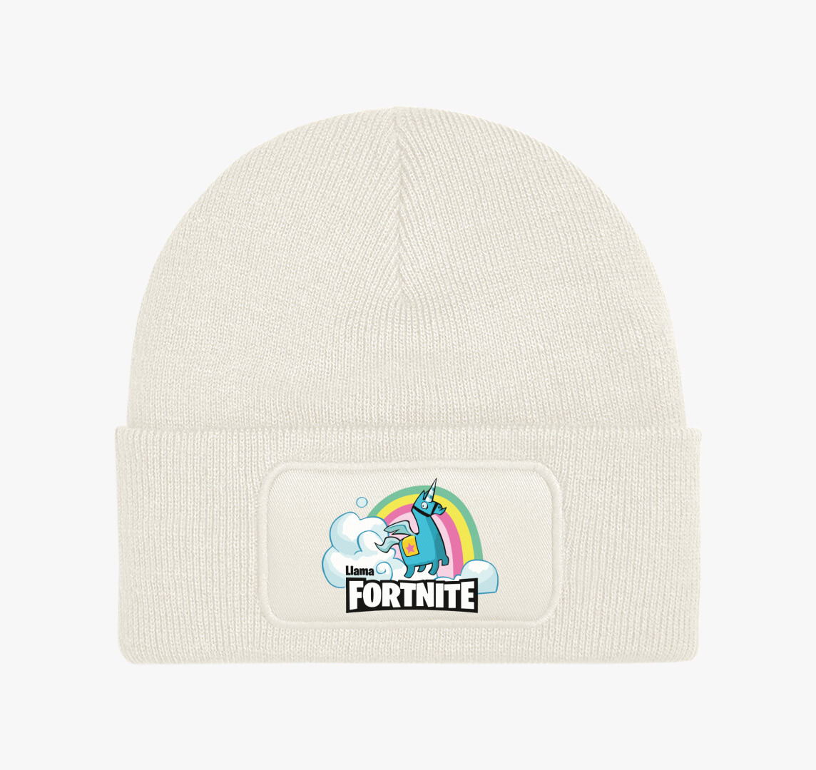 Llama Fortnite téli sapka — Fehér