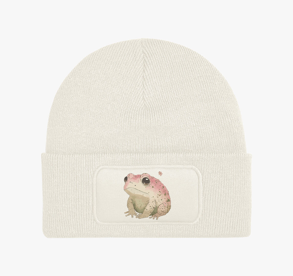 Sad pink frog téli sapka — Fehér