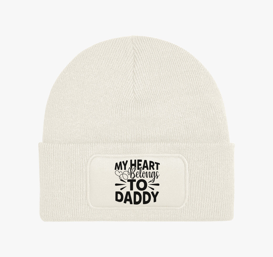 Heart Daddy téli sapka — Fehér