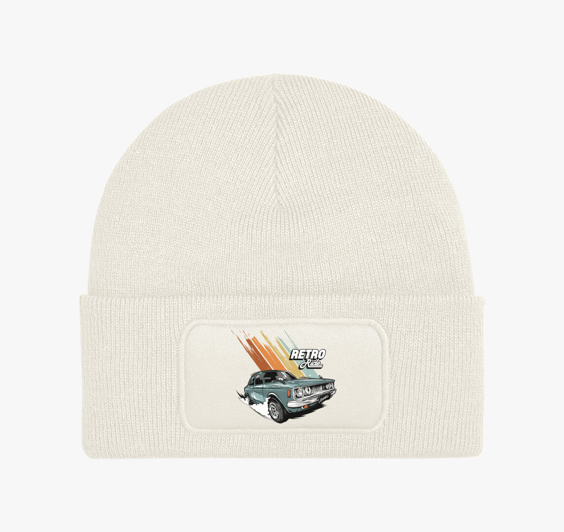 Retro Ride Autós design téli sapka — Fehér