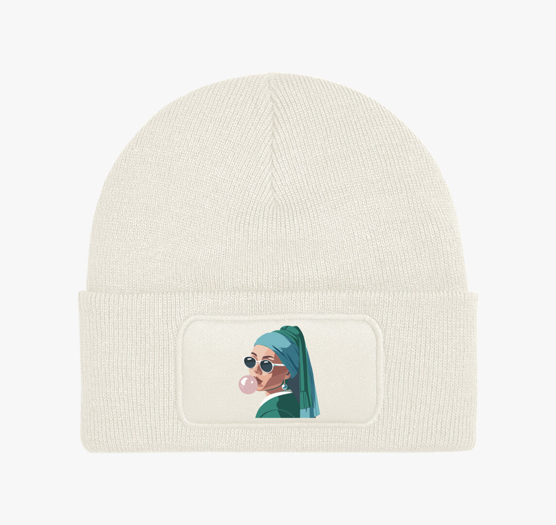 Vermeer modern téli sapka — Fehér