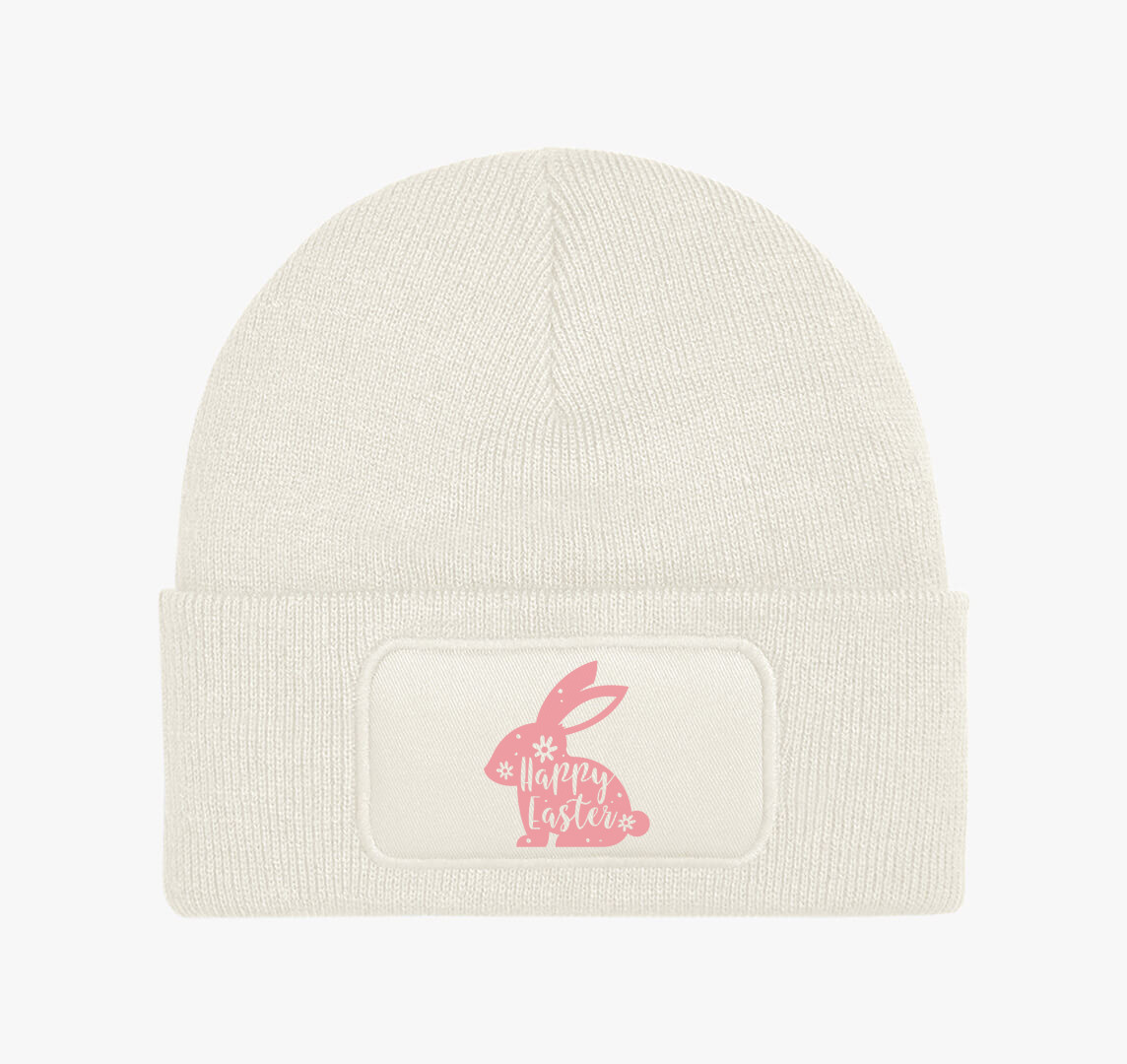 Pink nyuszi téli sapka — Fehér