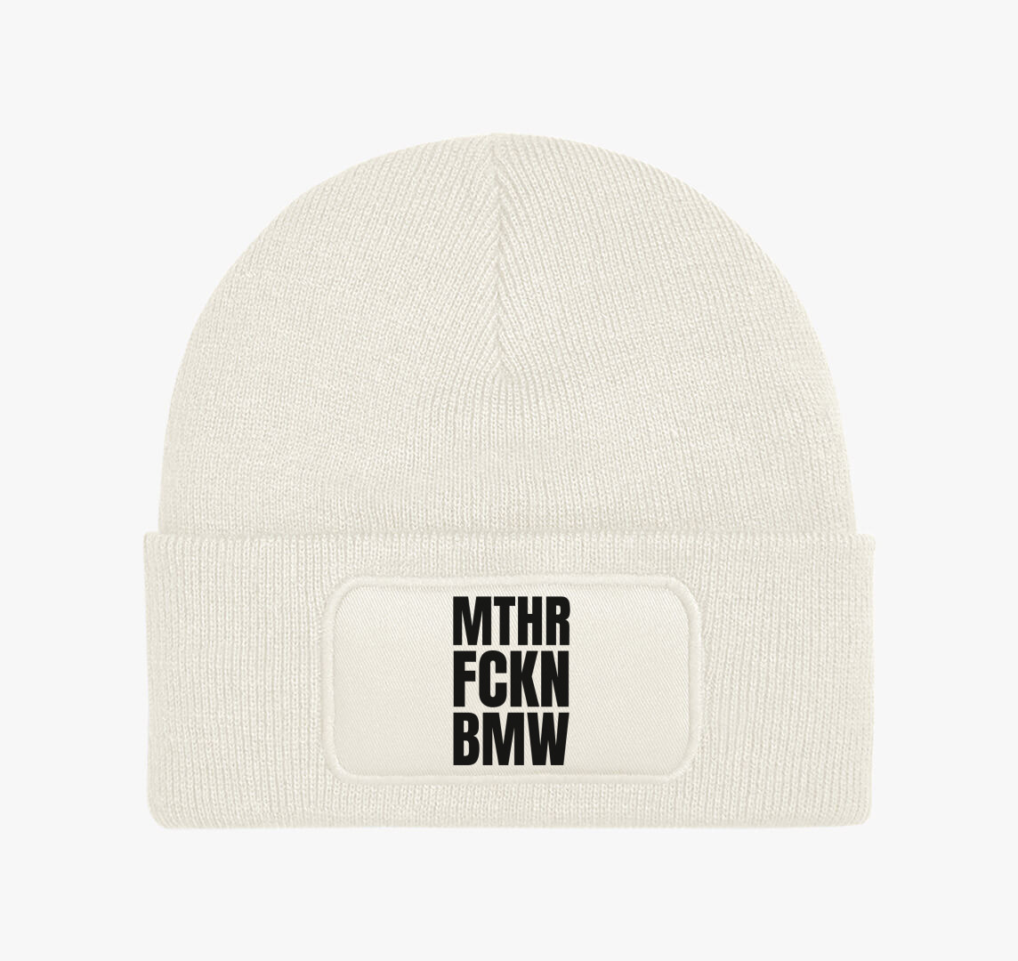 Mthr fckn BMW téli sapka — Fehér
