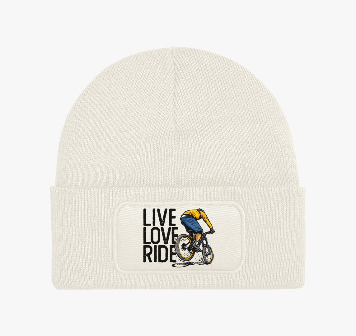 Live love ride téli sapka — Fehér