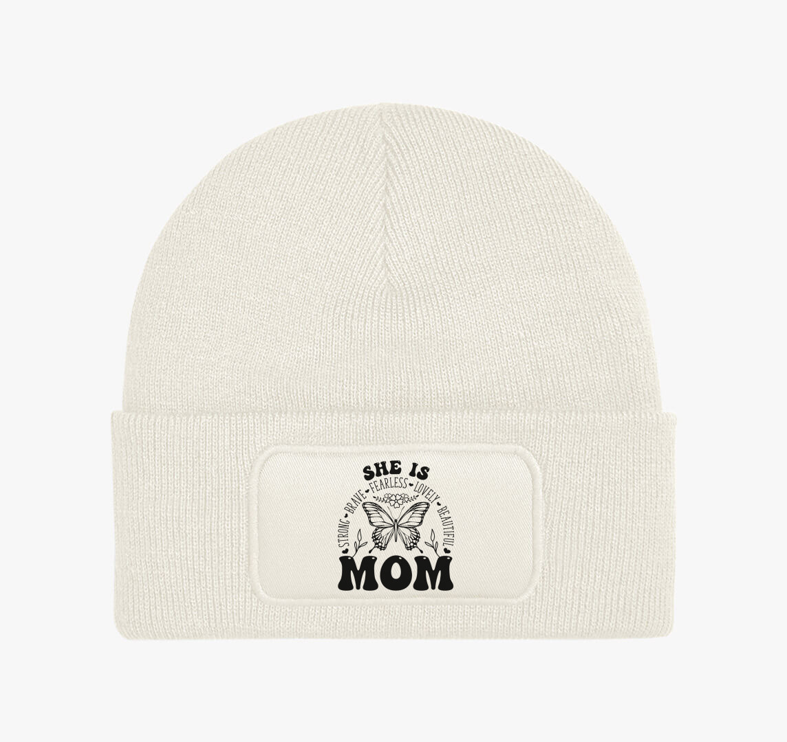 Mom pillangós téli sapka — Fehér