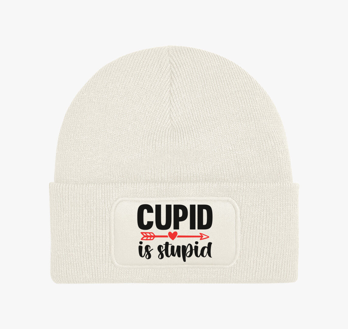 Cupid is stupid téli sapka — Fehér