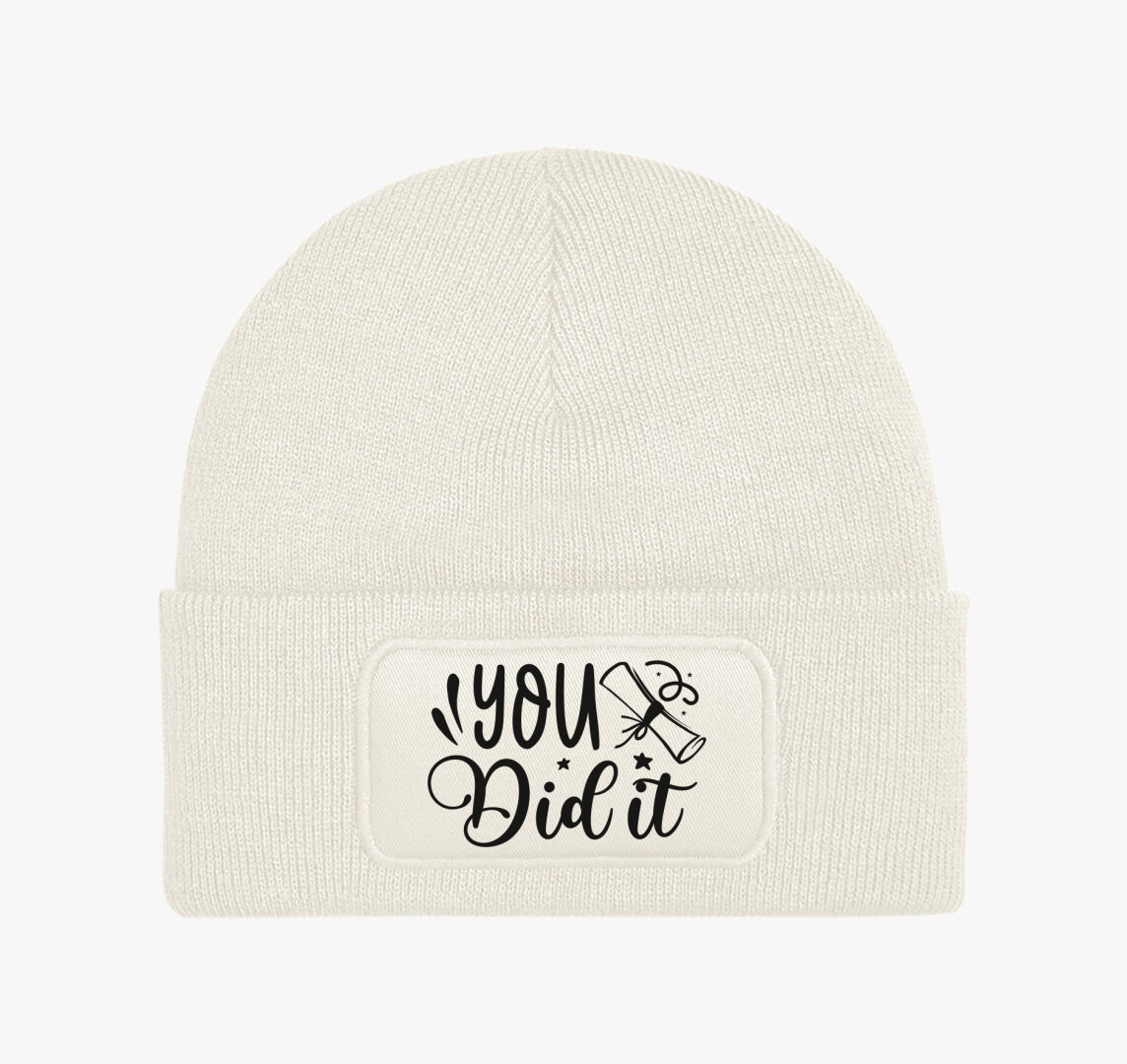 You did it téli sapka — Fehér