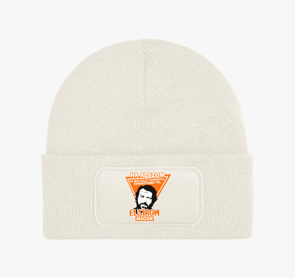 Bud Spencer mintás téli sapka — Fehér