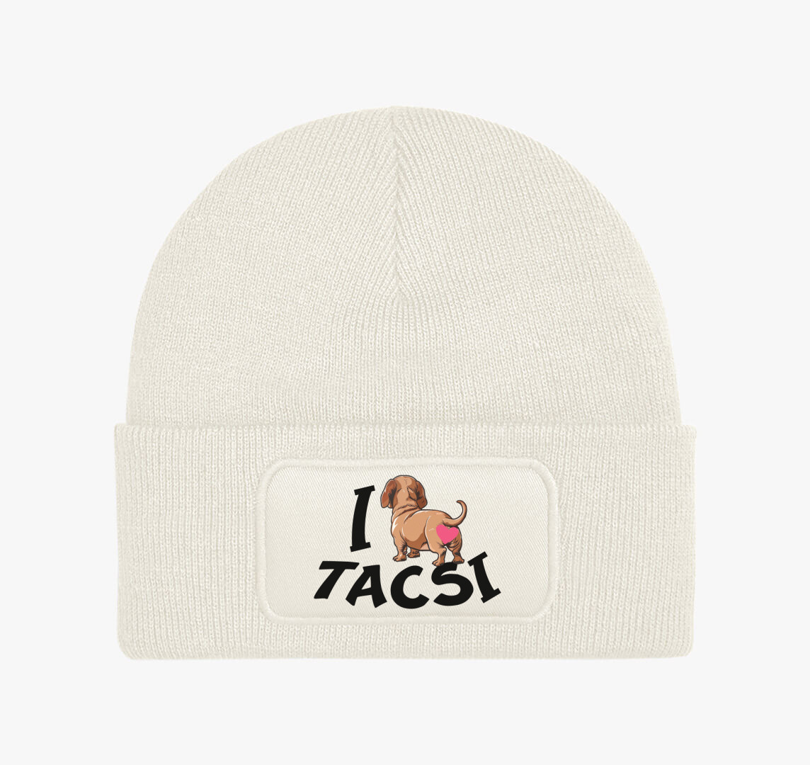 Tacsi I love tacsi téli sapka — Fehér