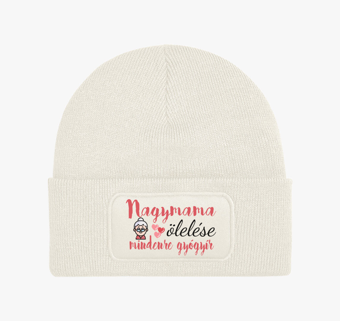 Nagymama ölelése téli sapka — Fehér