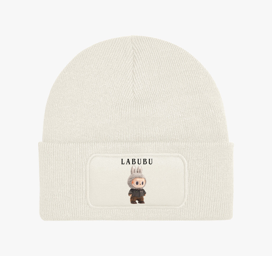 Monster labubu téli sapka — Fehér