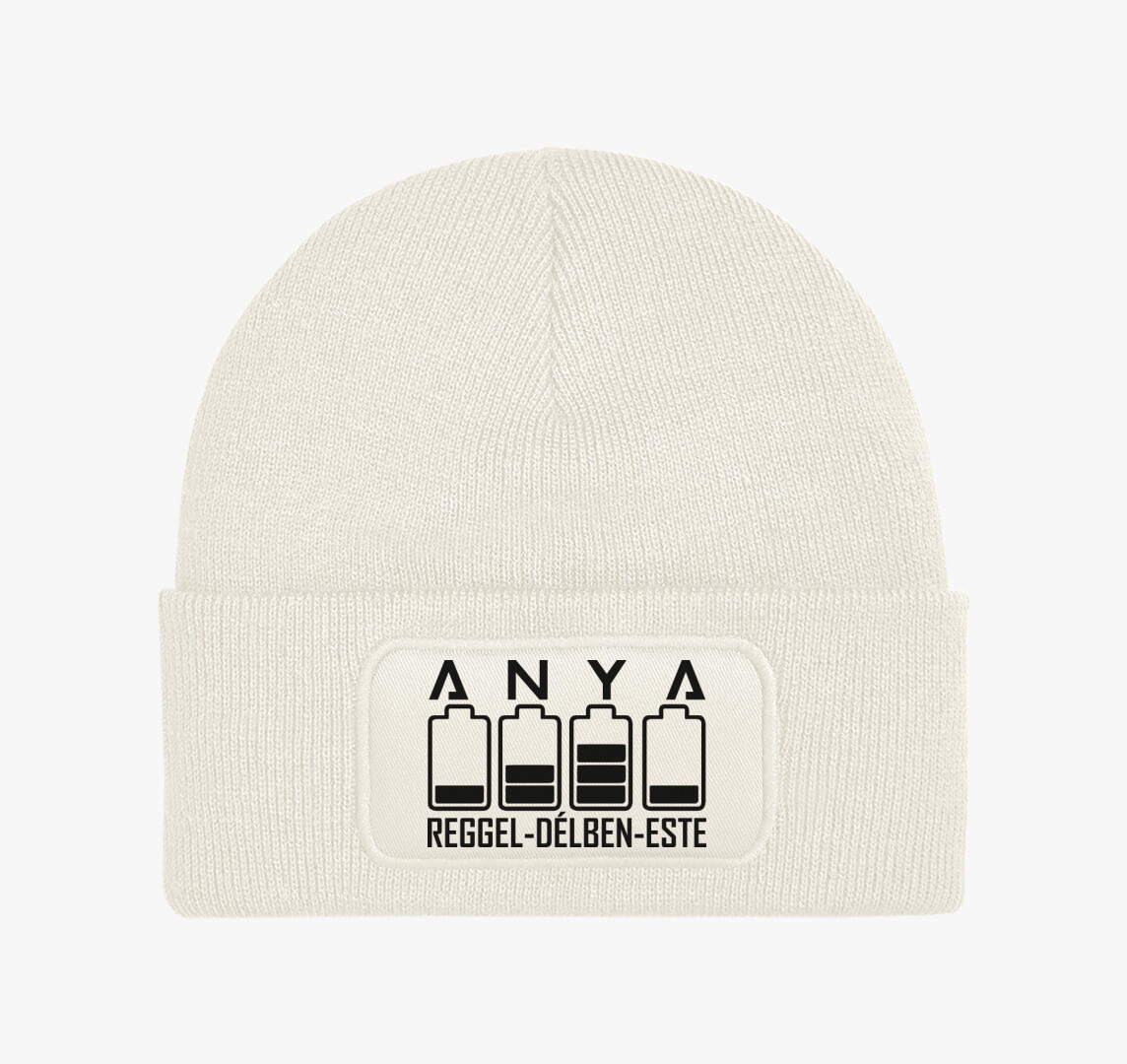 Anya töltős téli sapka — Fehér