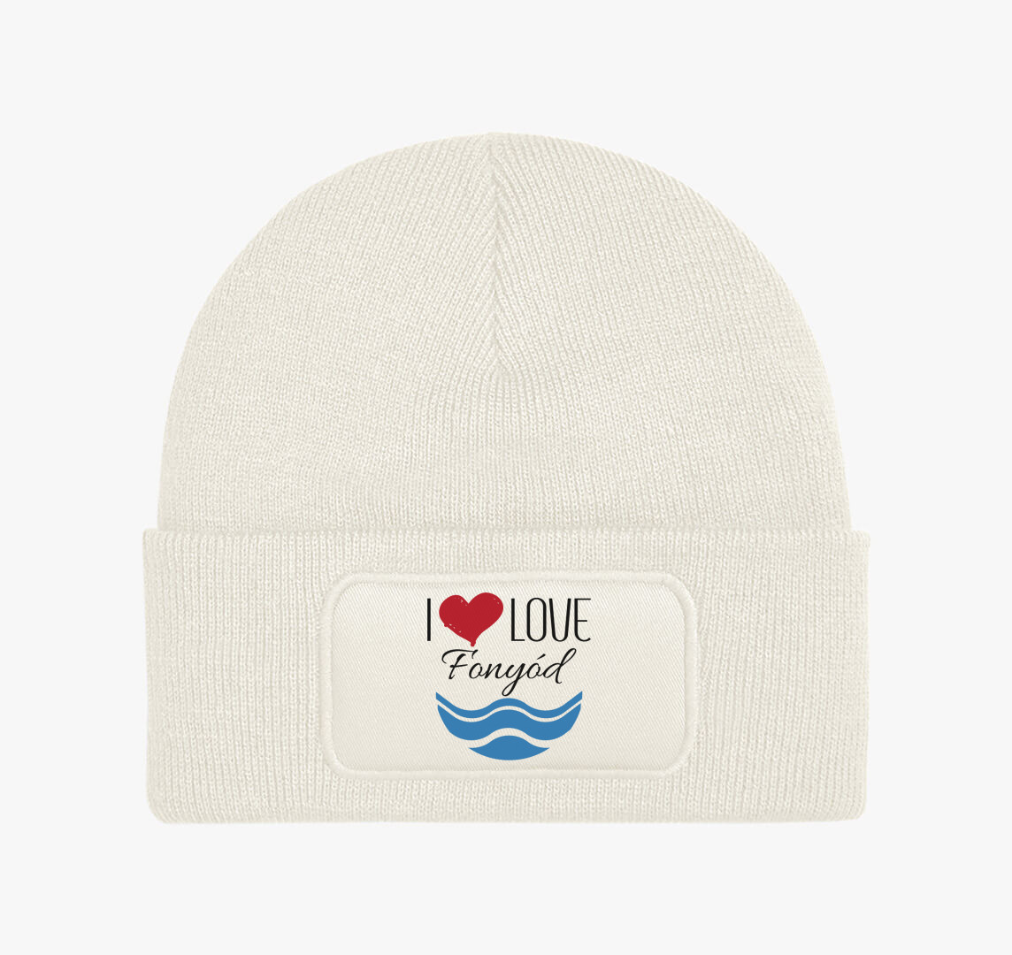 I love Fonyód téli sapka — Fehér