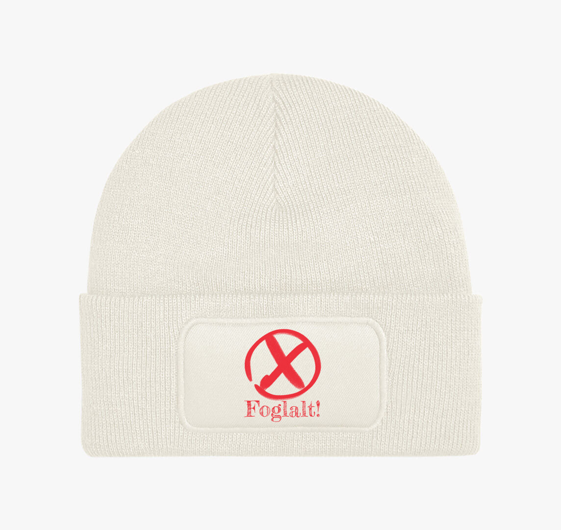 Foglalt téli sapka — Fehér
