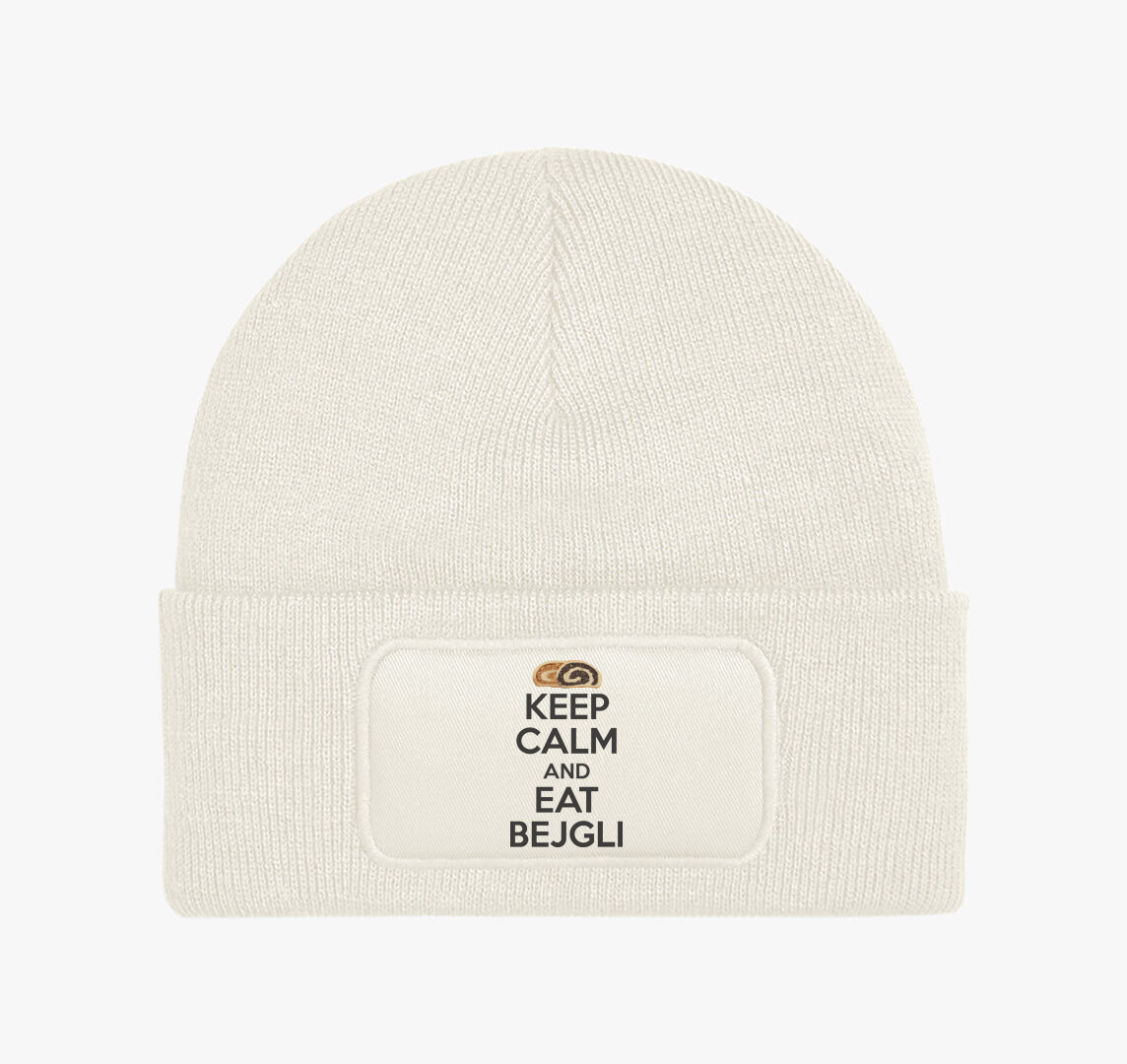 Keep calm and eat bejgli téli sapka — Fehér