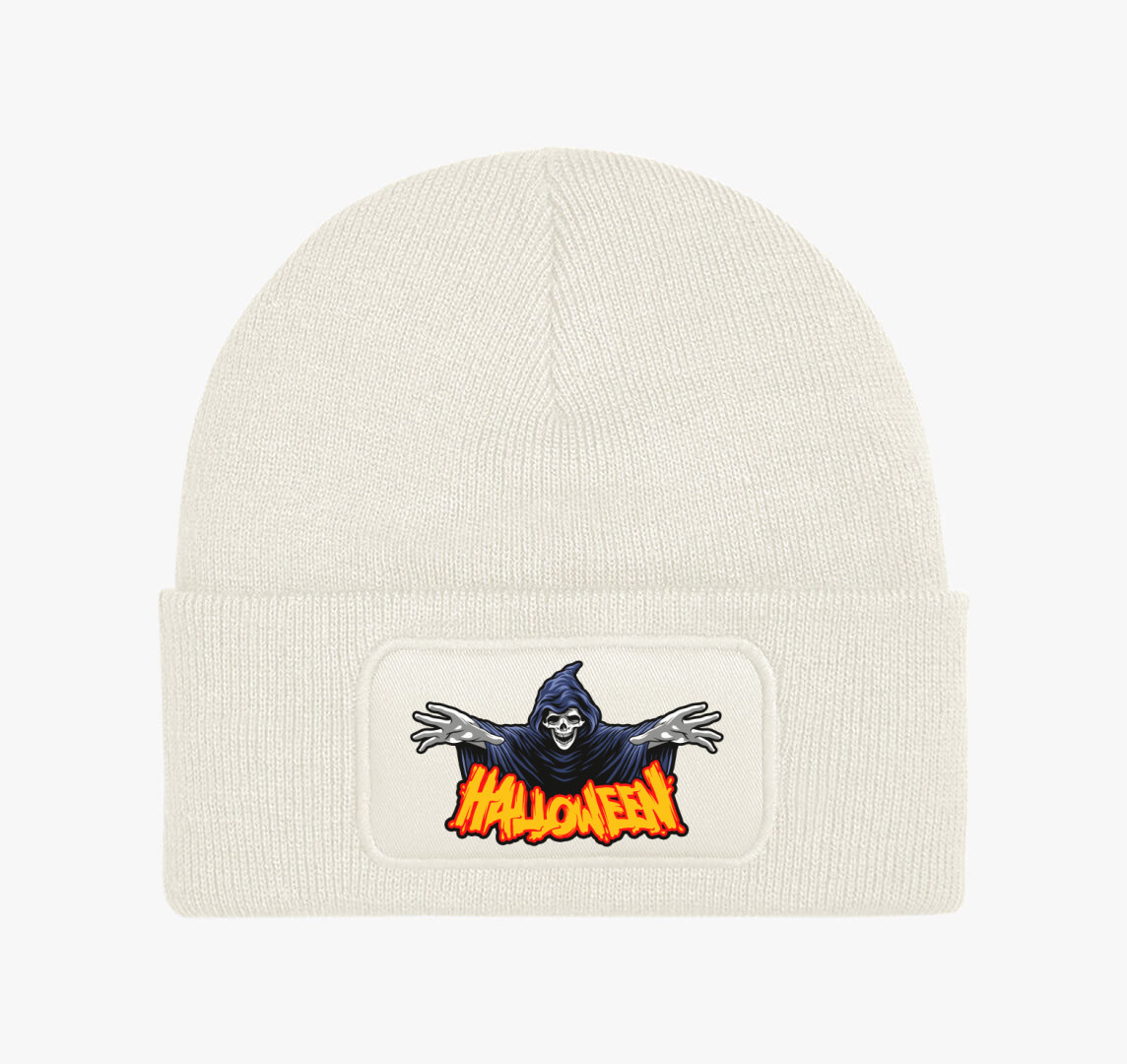 Halloween-i szellemes téli sapka — Fehér