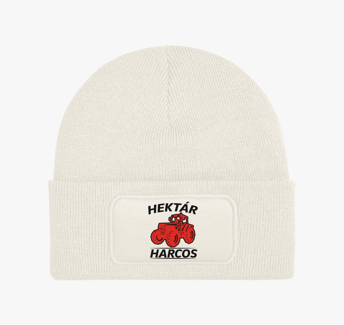 Hektár harcos traktoros téli sapka — Fehér